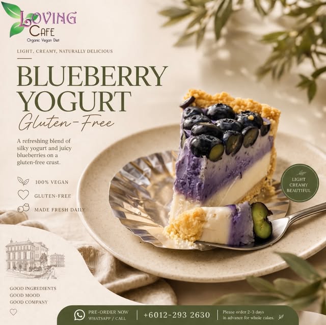 Gluten-free blueberry yogurt cake