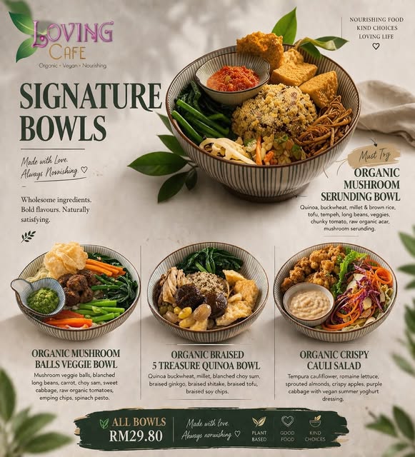Organic Mushroom Serunding Bowl